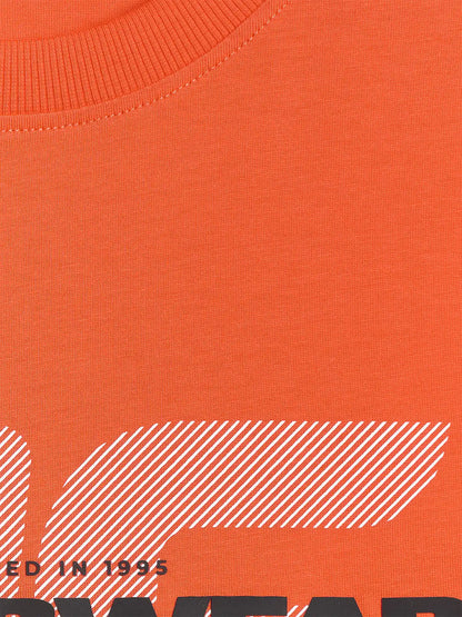 Tricou pentru bărbați casual 4F M2666 4FWSS26TTSHM2666 orange