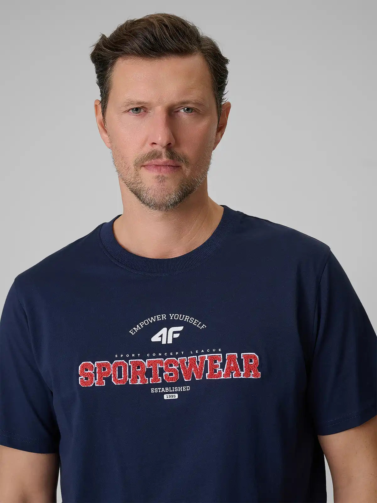 Tricou pentru bărbați casual 4F M3324 4FWSS26TTSHM3324 navy