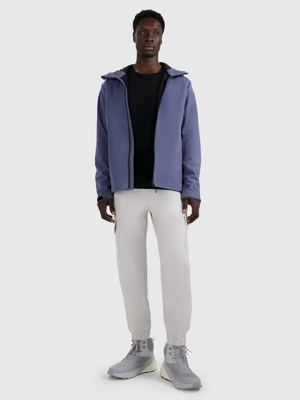 Jacheta rezistentă la vânt pentru bărbați 4FM362 4FWAW25TSOFM362 denim