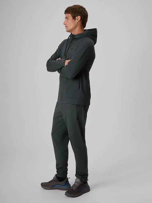 Pantaloni sportivi pentru bărbați 4F M1424 4FWAW26TFTRM1424 anthracite melange