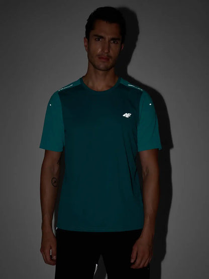 Tricou de alergare pentru bărbați 4F M2276 4FWAW26TFTSM2276 teal