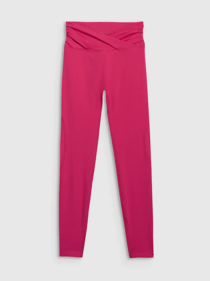Legginși de antrenament pentru femei 4F F369 4FWAW25TFTIF369 pink
