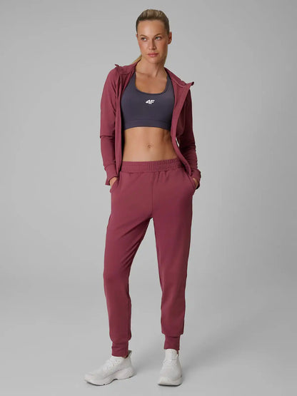 Женские спортивные штаны 4F  F1389 4FWAW26TFTRF1389 burgundy