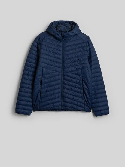Jachetă de puf pentru bărbați cu glugă 4F M0935 4FWAW26TDJAM0935 navy