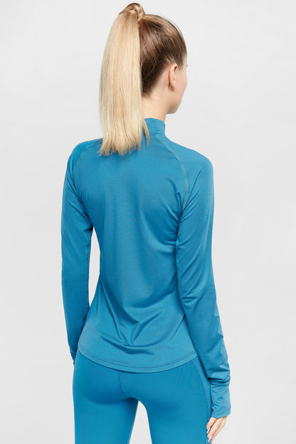 Longsleeve de fitness pentru femei AimoSport BLF005-2 blue