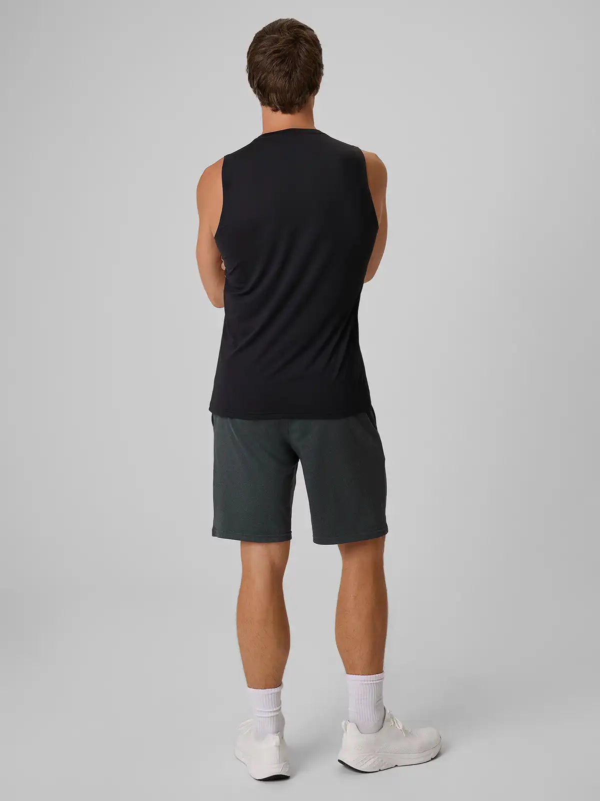 Pantaloni scurți de fitness pentru bărbați 4F  M1671 4FWAW26TFSHM1671 anthracite melange