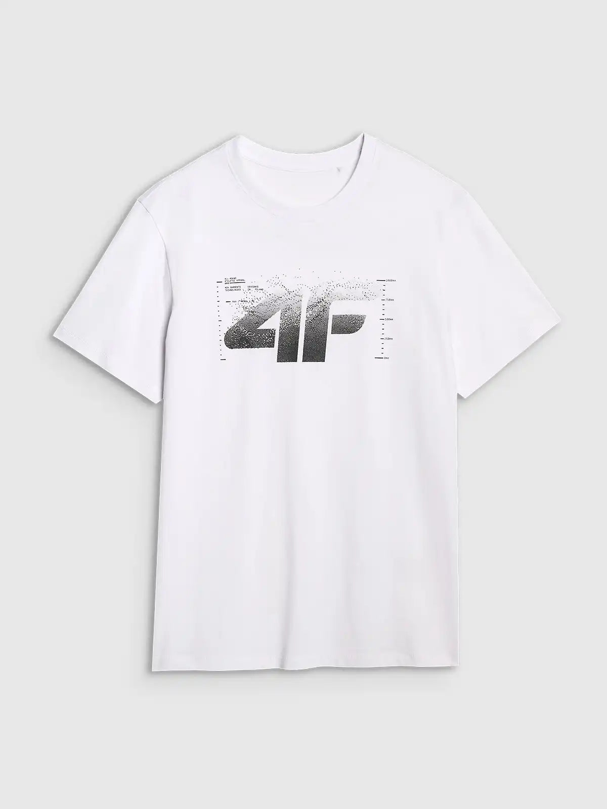 Tricou pentru bărbați casual 4F M2359 4FWAW25TTSHM2359 white 