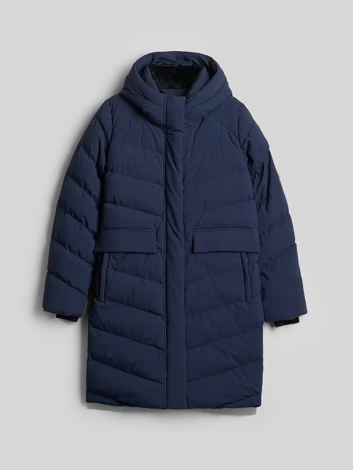 Женский длинный пуховик 4F F0929 4FWAW26TDJAF0929 navy
