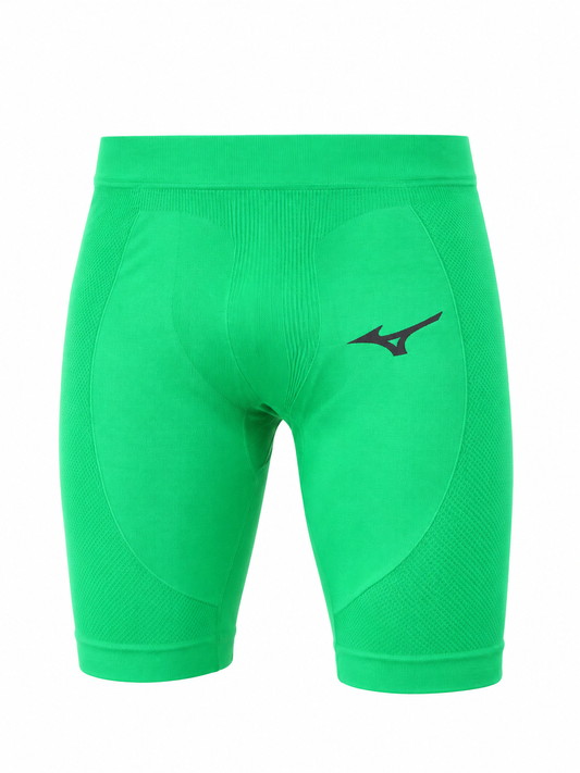 Мужские тайтсы для фитнеса Mizuno Core Mid UnderTight 32EB705638 green/black