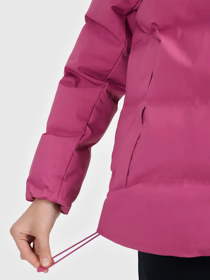 Женский пуховик с капюшоном 4F F0927 4FWAW26TDJAF0927 dark pink