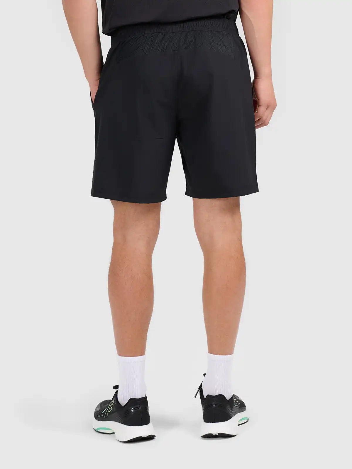 Pantaloni scurți de fitness pentru bărbați 4F M1673 4FWAW26TFSHM1673 deep black