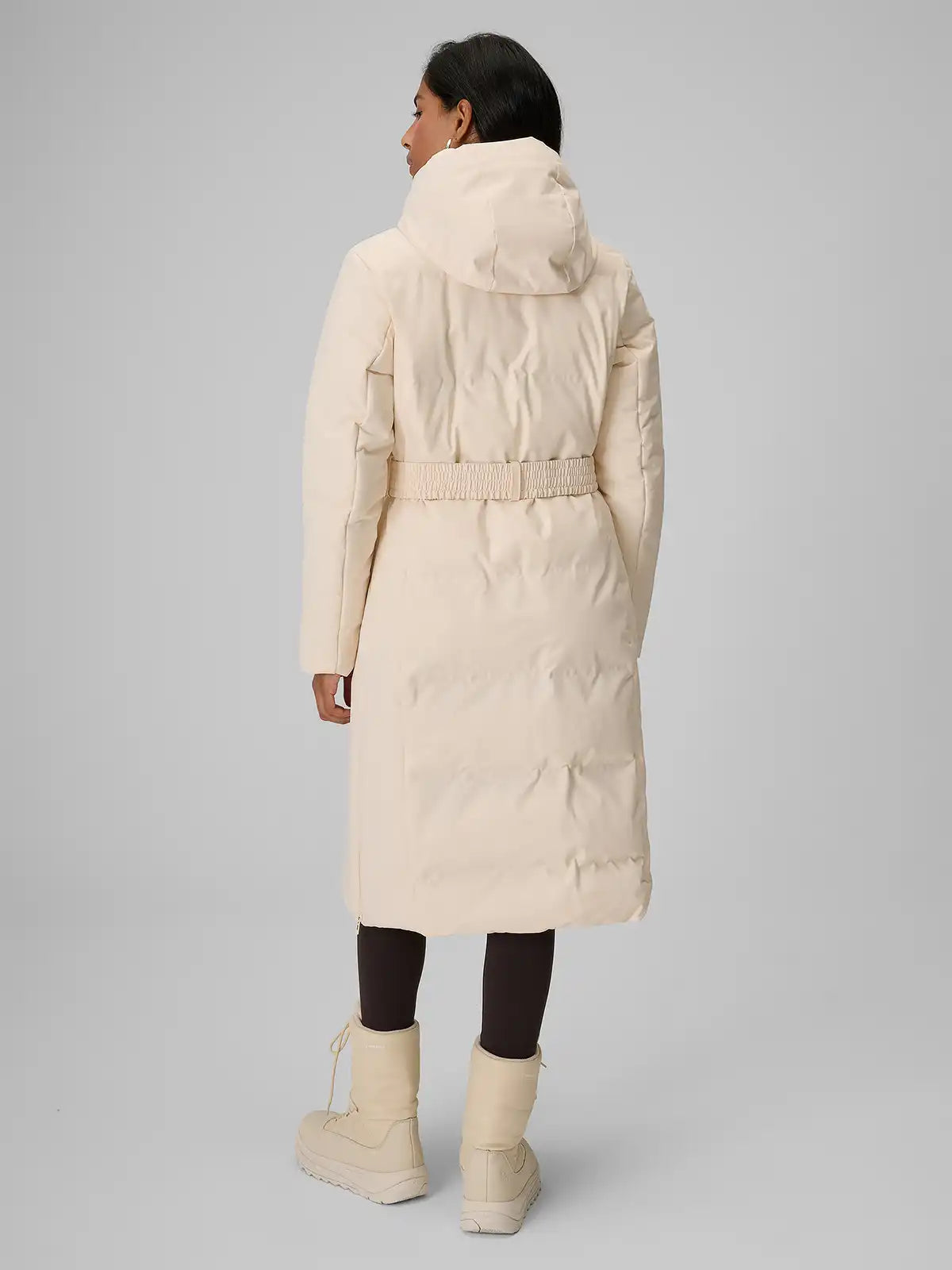 Женский длинный пуховик 4F F0930 4FWAW26TDJAF0930 beige