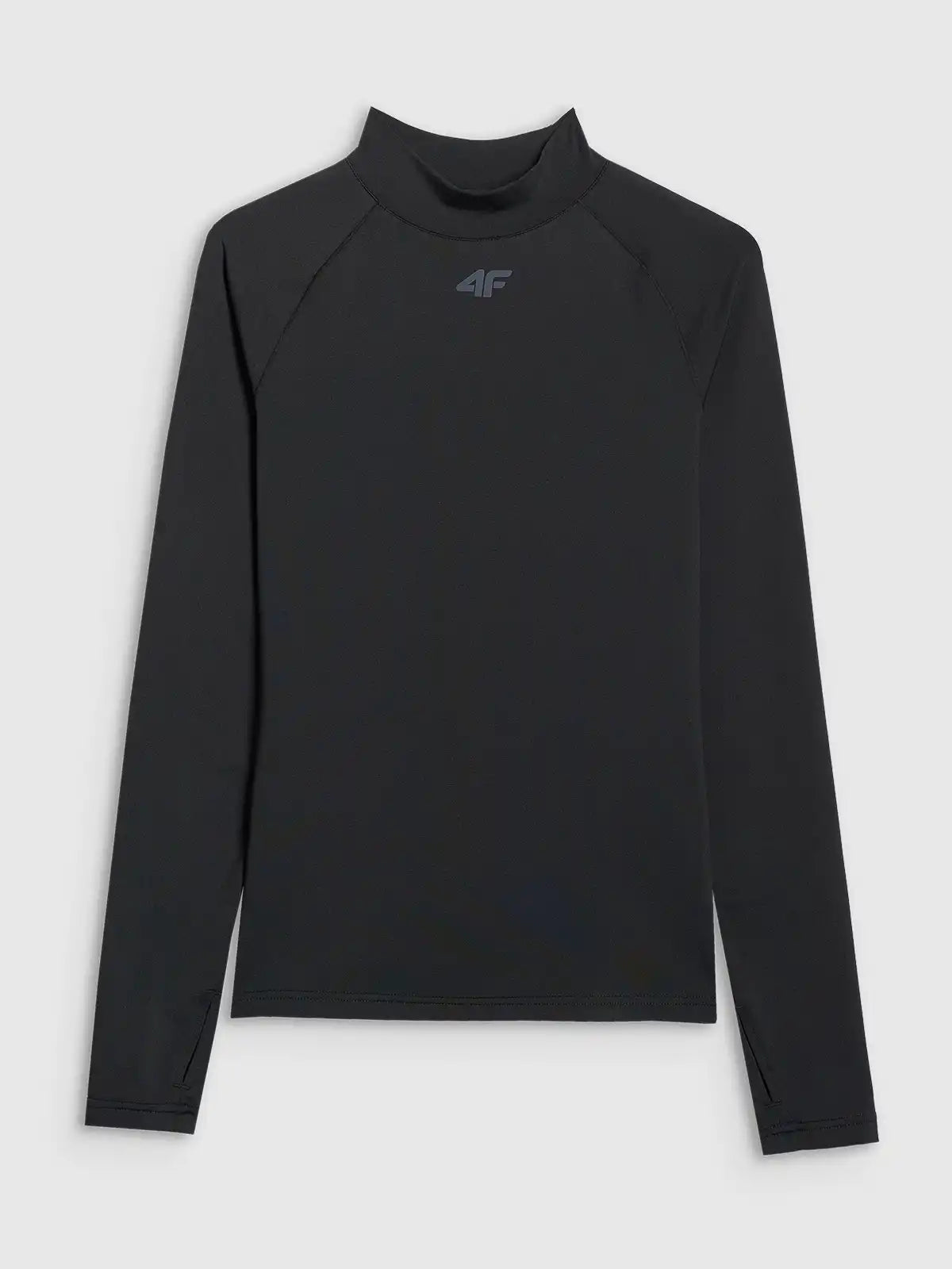 Женский лонгслив термо  4F F093 4FWAW25UBRUF093 deep black