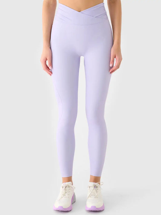 Legginși de antrenament pentru femei 4F F369 4FWAW25TFTIF369 light blue