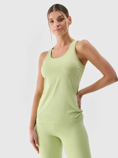 Maieu de fitness pentru femei 4F F414 4FRSS25TFSLF414 Light green