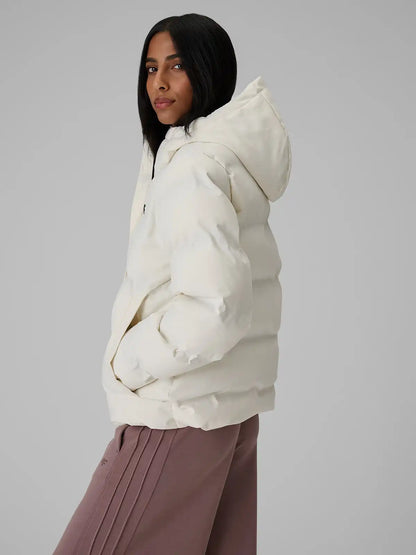 Женский пуховик с капюшоном 4F F0927 4FWAW26TDJAF0927 beige