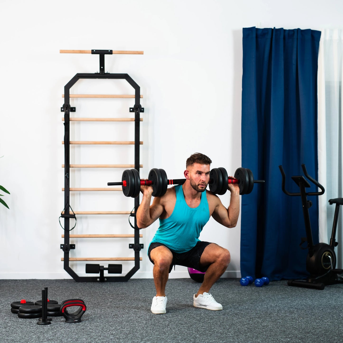 Многофункциональная разборная штанга Abisal HMS SGN130 Pro Set 6IN1 weight set 30kg