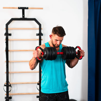 Многофункциональная разборная штанга Abisal HMS SGN130 Pro Set 6IN1 weight set 30kg