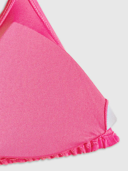 Top de baie bikini pentru femei 4F F085 4FWSS26UBKTF085 hot pink