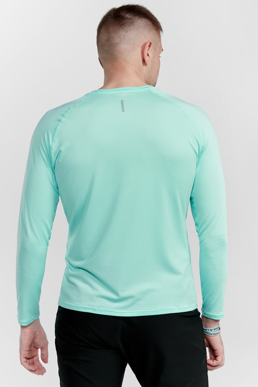 Longsleeve de antrenament pentru bărbați AimoSport BLB003-2 verde