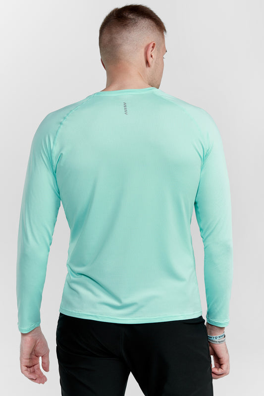 Longsleeve de antrenament pentru bărbați AimoSport BLB003-2 verde