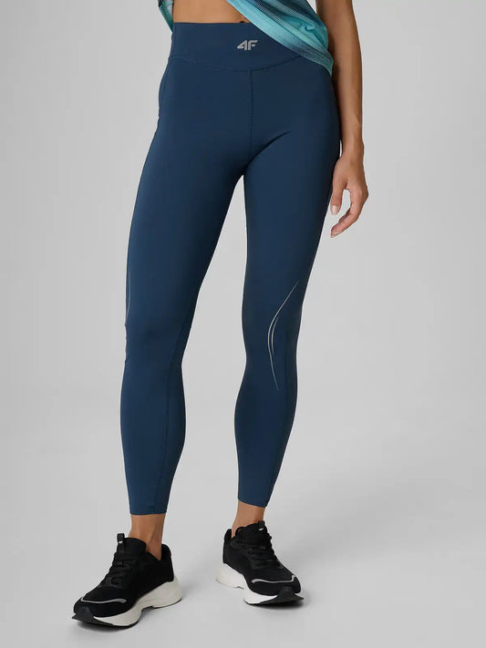 Женские леггинсы для бега 4F F474 4FWAW26TFTIF474 navy