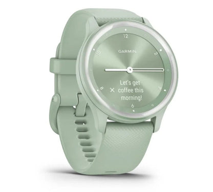 Ceas inteligent 010-02566-03 - Garmin Vivomove Sport, Cool Mint Case and Silicone Band with Silver Accents