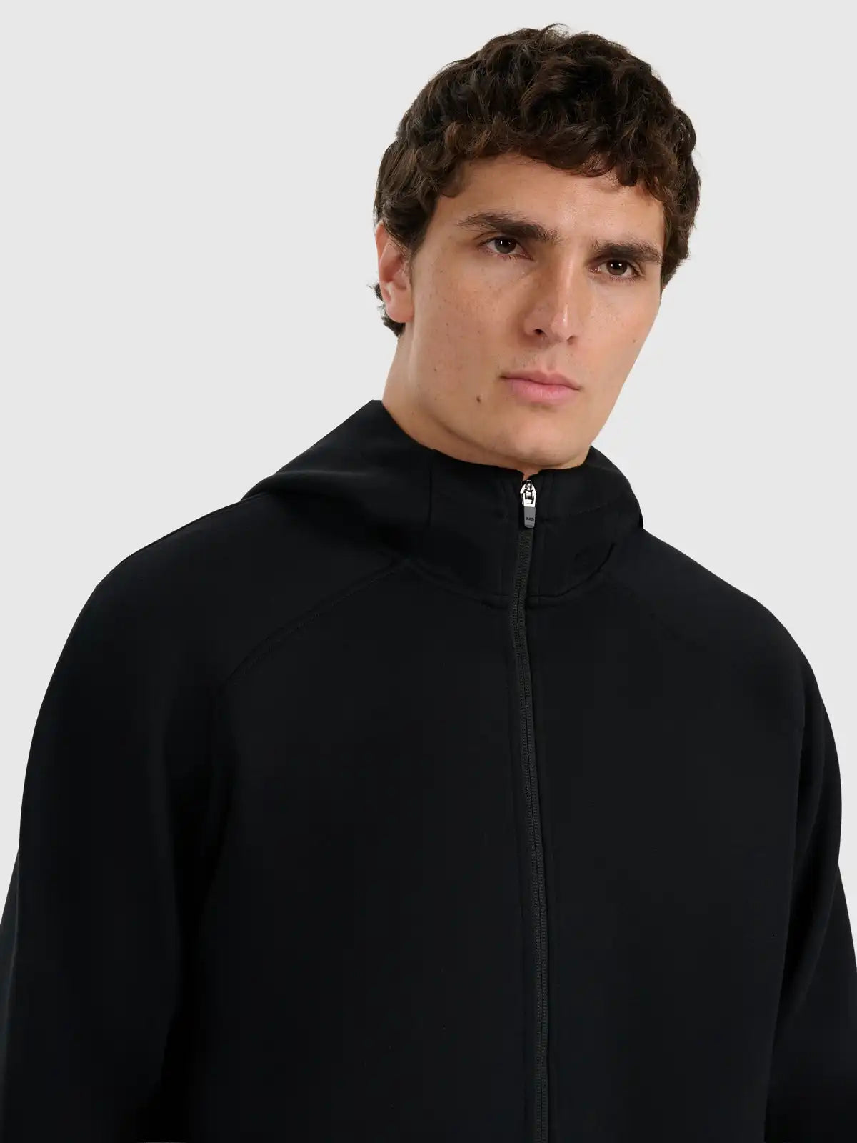 Hanorac cu fermoar pentru bărbați 4F M1865 4FWAW25TSWSM1865 deep black