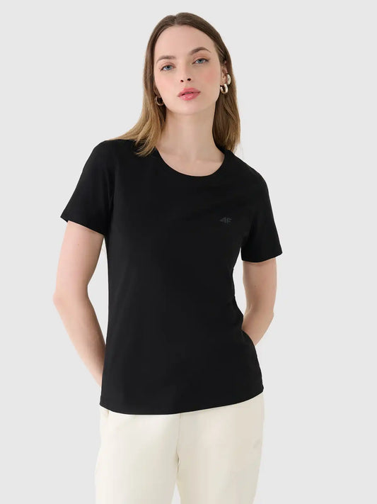 Женская футболка casual 4F F2356 4FWMM00TTSHF2356 deep black