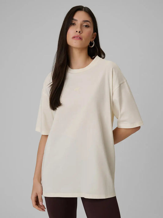 Женская футболка casual  4F F2744 4FWSS26TTSHF2744 creme