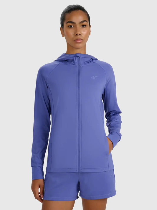 Hanorac cu fermoar pentru femei 4F F585 4FWAW25TFSWF585 navy