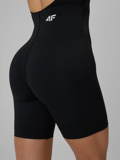 Salopetă de yoga pentru femei 4F F053 4FWSS26TJUMF053 deep black