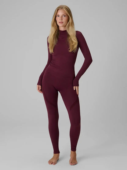 Женские леггинсы термо 4F F325 4FWAW26USEAF325 burgundy
