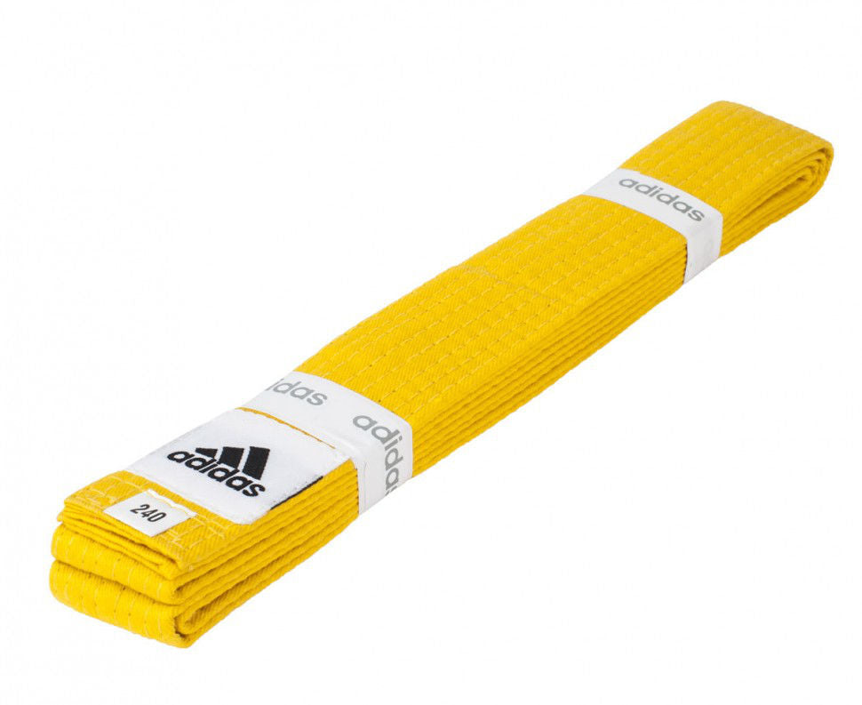 Пояс для кимоно adib220p club color belt polybag pack yellow