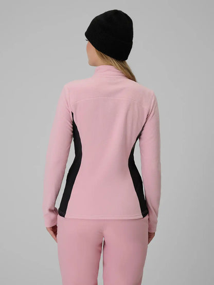 Hanorac microfleece pentru femei 4F F085 4FWAW26UFLEF085 light pink