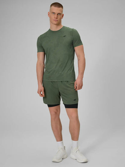 Мужские шорты для тренировок 4F M1259 FNK 2in1 4FWSS26TFSHM1259 khaki