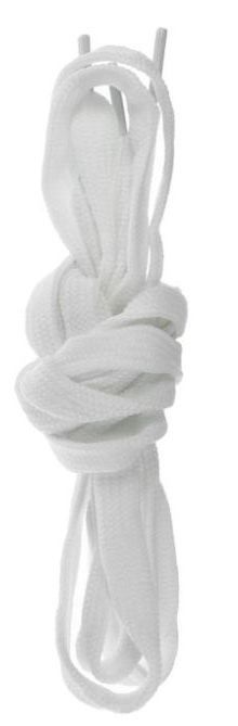 Шнурки lace flat white 75 cm