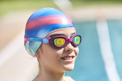 Шапочка для плавания Zoggs jr silicone cap multi colour BLRD 465012