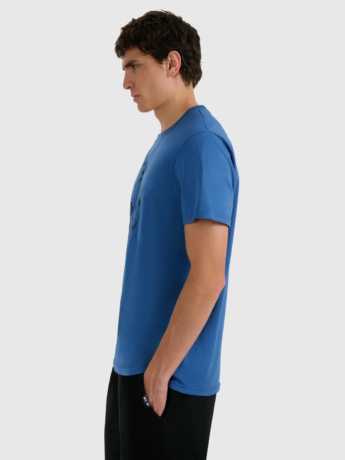 Tricou pentru bărbați casual 4F M3138 4FWAW25TTSHM3138 light blue