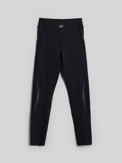 Женские леггинсы для бега 4F F474 4FWAW26TFTIF474 deep black