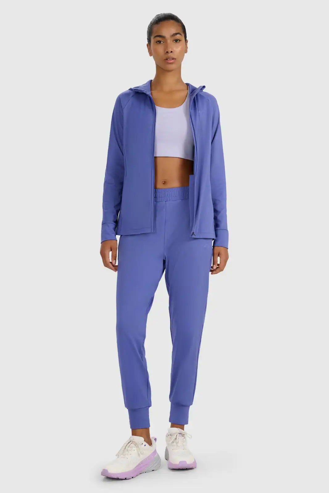 Pantaloni sport pentru femei 4F F0934 4FWAW25TFTRF0934 navy