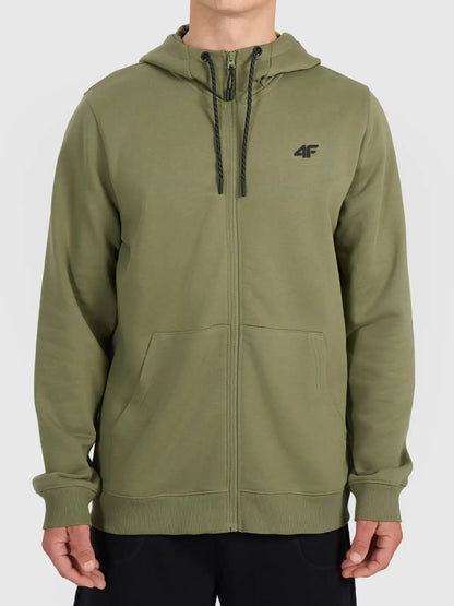 Hanorac cu fermoar pentru bărbați  4F M2551 4FWSS26TSWSM2551 khaki