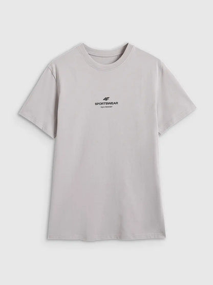 Мужская футболка casual 4F M2961 4FWAW25TTSHM2961 grey