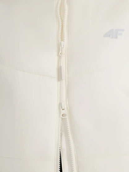 Jachetă de puf pentru femei 4F F583 4FWAW25TDJAF583 creme