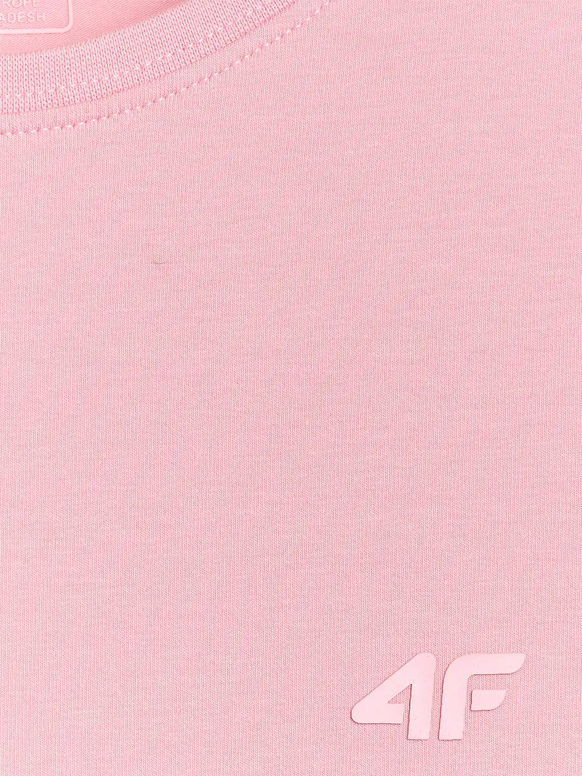 Женская футболка casual 4F F2255 4FWMM00TTSHF2255 light pink