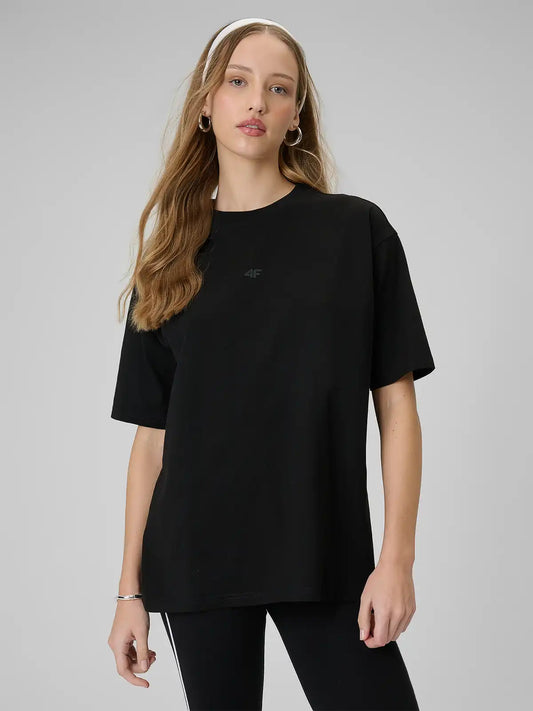 Женская футболка casual  4F F2744 4FWSS26TTSHF2744 deep black