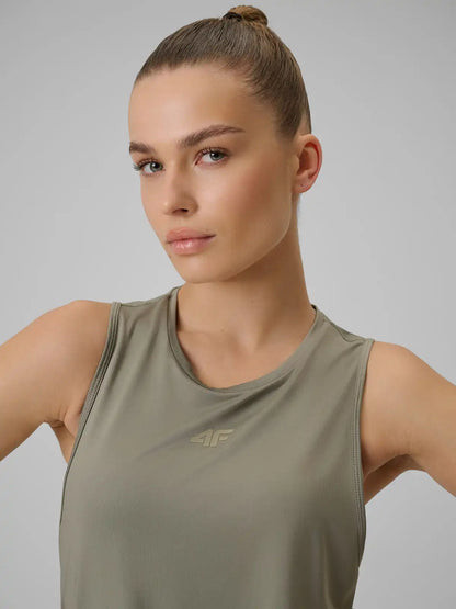Женская майка для фитнеса  4F F0767 4FWSS26TFSLF0767 green