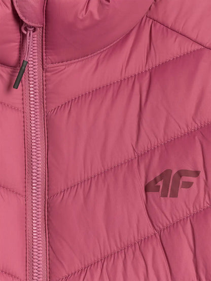 Jachetă de puf pentru femei 4F F0923 4FWAW26TDJAF0923 dark pink