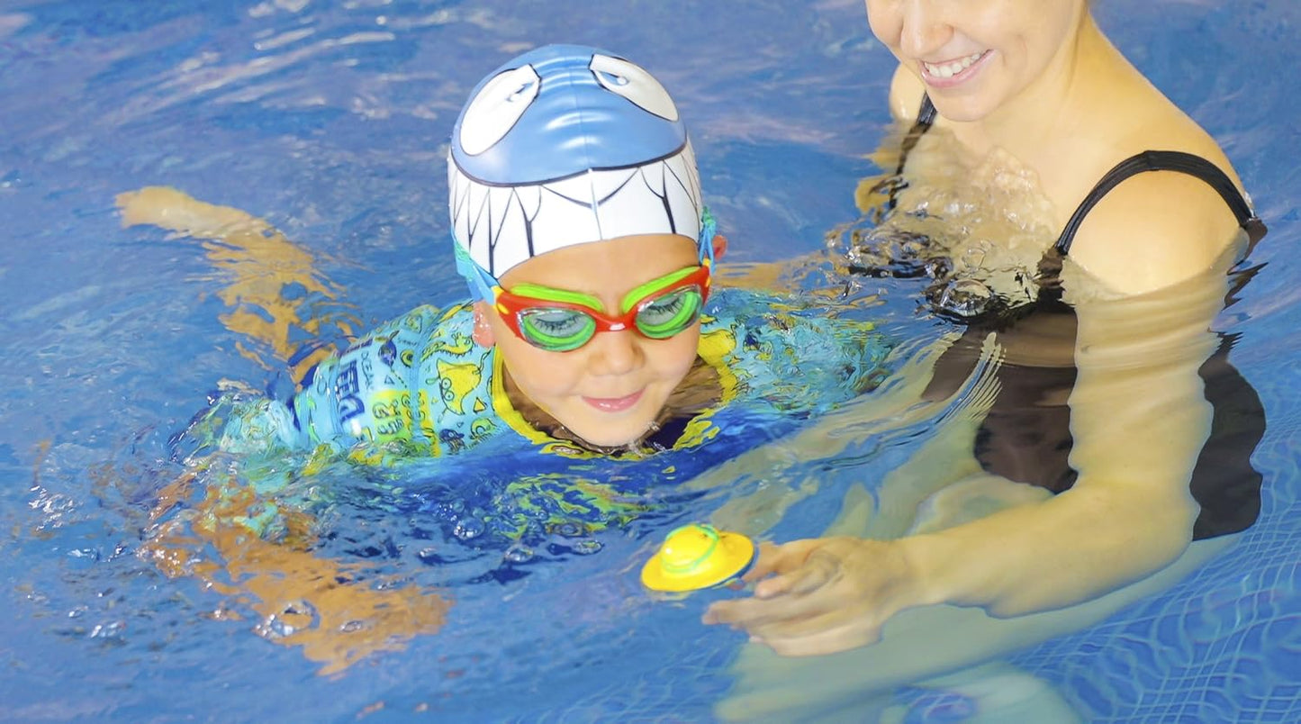 Căciulă pentru înot  Zoggs Junior Character Cap Blue Jaws 465004