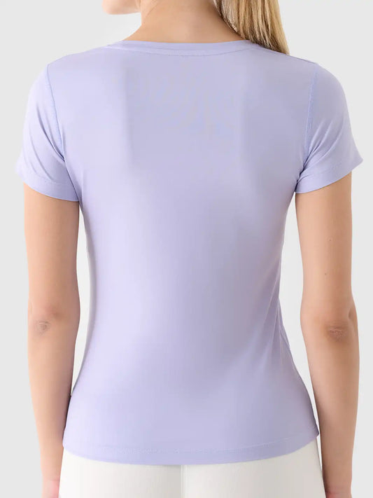 Tricou de fitness pentru femei 4F F1516 4FWAW25TFTSF1516 light blue